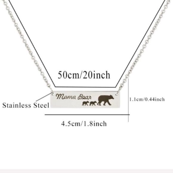 Mama Bear 6 Kids Necklace Mother’s Day Gift Present - Picture 4 of 6